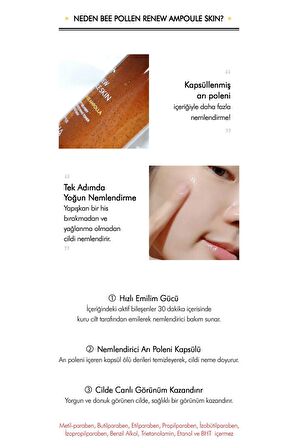 Kuru Ciltler için Arı Poleni İçerikli Besleyici Cilt Bakım Seti Bee Pollen Renew Skin Care Set (2)