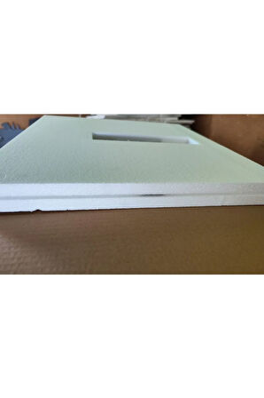 Ahşap Beyaz Renk Sade Sayılı Hediyelik Sessiz Duvar Saati 50cm