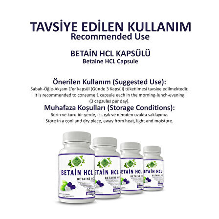 Betain HCL Kapsül (Betaine HCL Capsule)