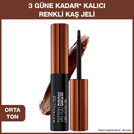 Maybelline New York Brow Tattoo Geçici Kaş Dövmesi - Orta Ton