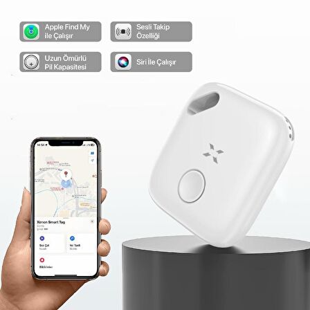 Xenon Smart Smart Tag Akıllı Takip Cihazı 3 adet (Apple Lisanslı)