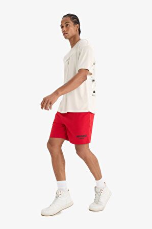 DeFactoFit NBA Miami Heat Standart Fit Kısa Paça Şort E2344AX25SPRD296