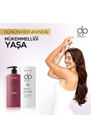 Daily Perfection Kantaron Yağı Tuzsuz Şampuan 500 Ml+Pamuk Sütü Buğday Proteini Saç Kremi 350 ml