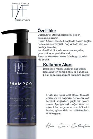 Vitamin Ve Protein Destekli Saç Dökülmesine Karşı Besleyici Nemlendirici Şampuan Seti 250 ml x5