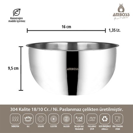 AMBOSS  3 LÜ KARIŞTIRMA KABI