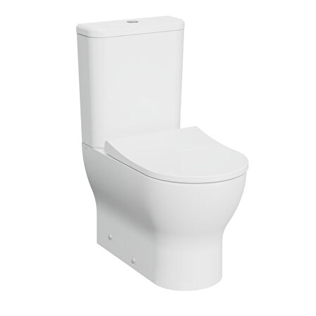 VitrA Ardea 9863B003-7216 Round Smoothflush Klozet- Rezervuar Seti, Beyaz
