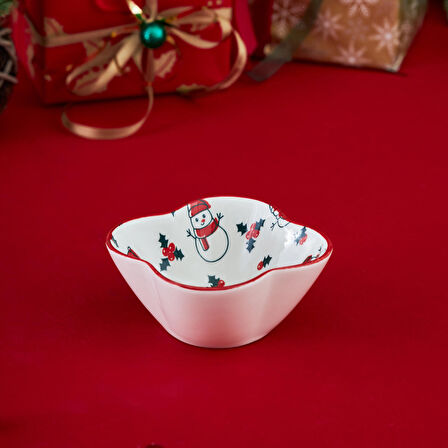 Karaca New Year Yılbaşı Snowman Yonca Çerezlik 10 Cm