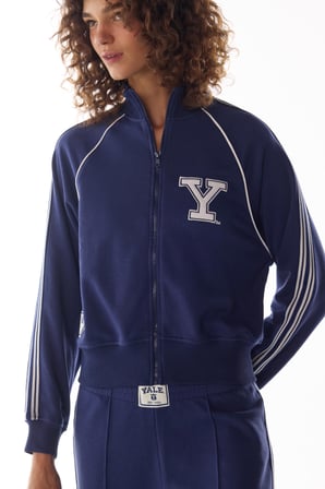 Lacivert Yale Şerit Detaylı Sweatshirt