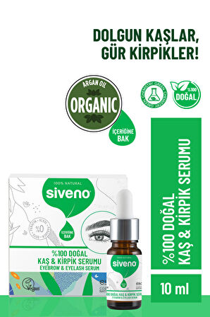 Siveno Kaş & Kirpik Serumu %100 Doğal 10ml