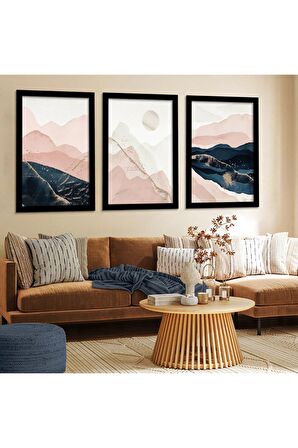 GÜMÜŞ AYNALI PLEKSİ ÇERÇEVELİ MİNİMALİST GRİ ALTIN SARISI YUVARLAK ŞEKİLLİ ÇİZİM TABLO