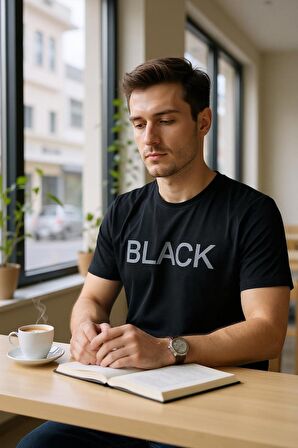 Erkek Slim Fit Bisiklet Yaka T-shirt