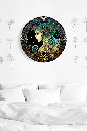 Astroloji Duvar Tablosu Modelleri, Burç Sembol Şık Ahşap Mdf Tablo, Ev, Ofis, Duvar Dekorasyonu