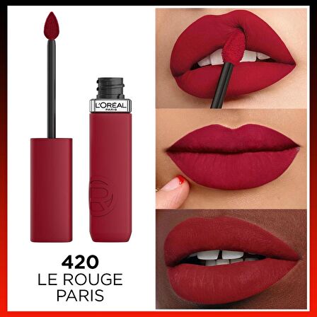 L'Oréal Paris Infaillible Matte Resistance Likit Mat Ruj - 420 Le Rouge Paris