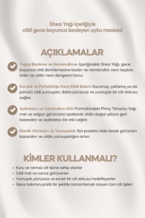 Shea Yağı İçeren Besleyici Uyku Maskesi A'PIEU Fresh Mate Shea Butter Mask Nutrition