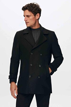 Ds Damat Regular Fit Siyah Kaban 5HF08ORT10001