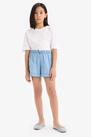 DeFacto Kız Çocuk Jean Şort B6574A825SMNM39