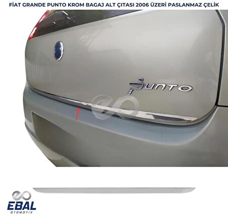 Fiat Grande Punto Krom Bagaj Alt Çıtası 2006 Üzeri P. Çelik