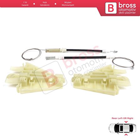 Alfa Romeo 159 939 2005-2011 4/5 Kapı İçin Elektrikli Arka Sağ veya Sol Kapı Cam Kriko Tamir Seti