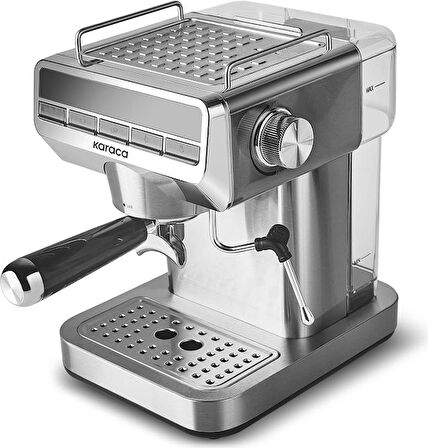 Karaca Coffee Art 1362 Süt Köpürtücülü 20 Bar Basınçlı Espresso Latte Capp. Americano Mak. 1,5L Inox