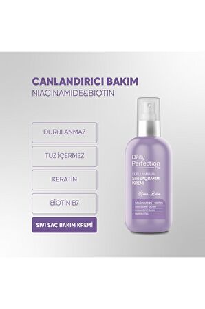 Canlandırıcı Bakım Vitamin B3 & Vitamin B7 içerikli Sıvı Saç Bakım Kremi 200 ml