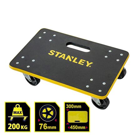 Stanley MS572 200kg 45x30cm Dört Tekerli Yük ve Paket Taşıma Arabası 