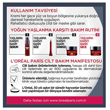 L'Oréal Paris Revitalift Lazer X3 Yoğun Yaşlanma Karşıtı Gece Bakım Kremi