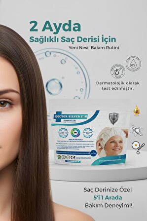 Gümüş İyonlu Saç Yıkama Bonesi 4’lü – Durulama Gerektirmez, Hasta Ve Yatalak Hasta Bakım Ürünü