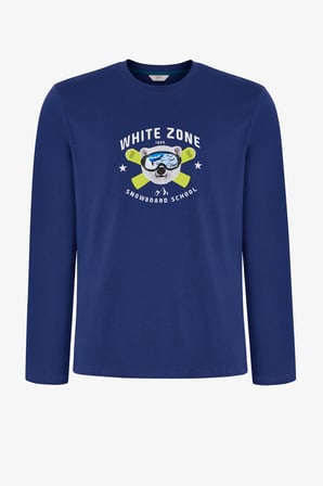 Erkek White Zone Pantolon Uzun Kollu Pijama Takımı