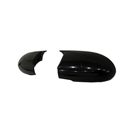 Hyundai Accent Era 2005-2011 için Batman Yarasa Ayna Kapağı Piano Black Abs Plastik