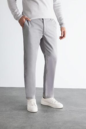 DeFacto Kanvas Chino Pantolon Normal Kesim 4 Cepli Pamuklu Esnek Düz Paça C9440AX24AUGR265