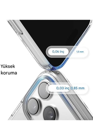 ACEX iPhone 18 Pro Max/17 Pro Max Şeffaf Mika Kılıf MagSafe Uyumlu Sararmayan İnce Koruyucu Telefon Kılıfı