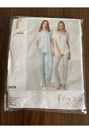 Pembe Gömlek Yaka Kısa Kollu Pijama Takımı