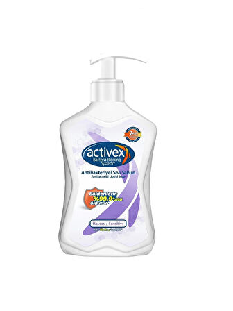 Antibakteriyel Activex Sıvı Sabun Hassas 500 Ml X 2 Adet