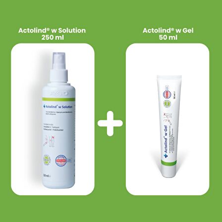 ACTOLIND W SOLUTION 250 ML & ACTOLIND W GEL 50 ML (YARA İYİLEŞTİRME SOLÜSYONU VE JELİ)