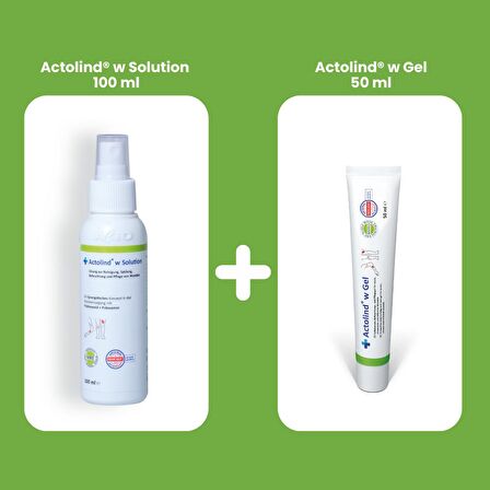 ACTOLIND W SOLUTION 100 ML & ACTOLIND W GEL 50 ML (Yara İyileştirme Solüsyonu ve Jeli)