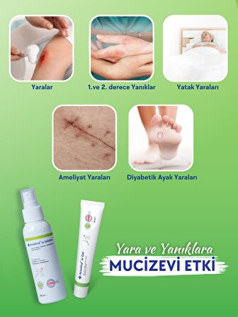 ACTOLIND W SOLUTION 100 ML & ACTOLIND W GEL 50 ML (Yara İyileştirme Solüsyonu ve Jeli)