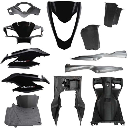 Honda Activa S 125 Grenaj Seti Siyah