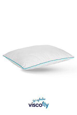 Ortopedik Yastık Kapitoneli Microfiber Kumaşlı Visco Parçacık Dolgulu - 60 x 40 x 13 cm Yeşil Biyeli