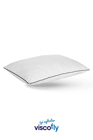 Visco Parçacıklı Kapitoneli Ortopedik Yastık Orta Sert 60 X 40 X 13 Cm Antrasit Biye
