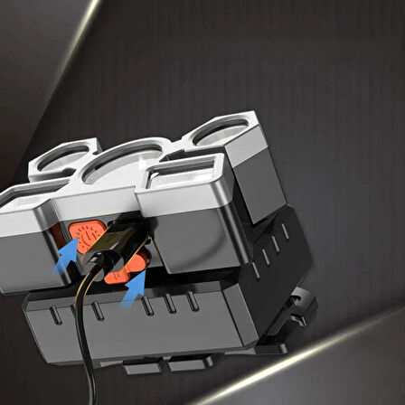 Şarjlı 5 Led 4 Modlu Cob Led Avcı Balıkçı Kamp Süper Kafa Lambası Model 212 TdrTR