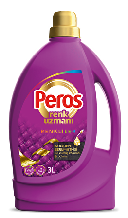 Peros Renk Uzmanı Kolajen Serum Etkisi Renkliler Sıvı Deterjan 3 lt