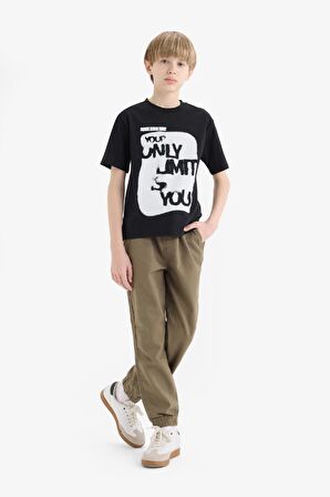 DeFacto Erkek Çocuk Jogger Fit Standart Paça Gabardin Pantolon E1587A825SMKH261