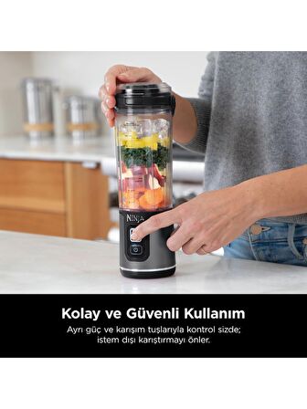 Ninja Blast BC151EUBK Siyah Şarjlı Smoothie Blender