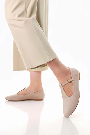 T-Strap Mary Jane Tasarım Babet
