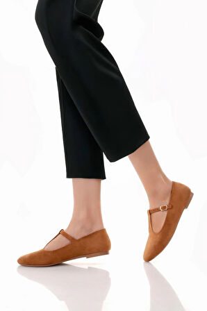 T-Strap Mary Jane Tasarım Babet