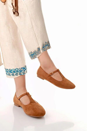 T-Strap Mary Jane Tasarım Babet