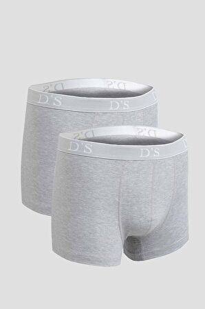 Ds Damat Gri 2'Li Atlet Boxer Takim 2HCBNORTATBOX