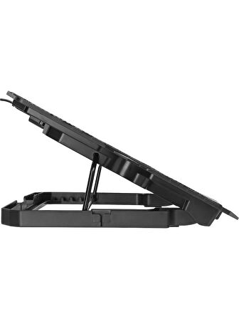 Addison AD-S1 Storm Mavi Led Işıklı 2 Fanlı 2 Usb Dc 5V 125*125*20mm Notebook Soğutucu Stand