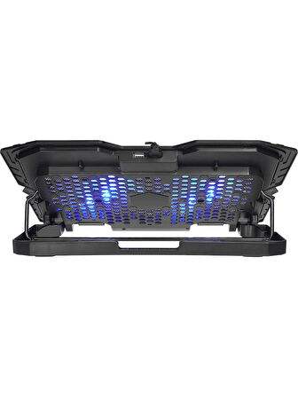 Addison AD-S1 Storm Mavi Led Işıklı 2 Fanlı 2 Usb Dc 5V 125*125*20mm Notebook Soğutucu Stand