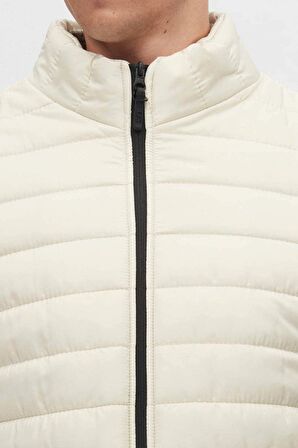 Ds Damat Slim Fit Taş Rüzgar Geçirmez Elyaf Dolgulu Şişme Mont 3HF07ORT04262